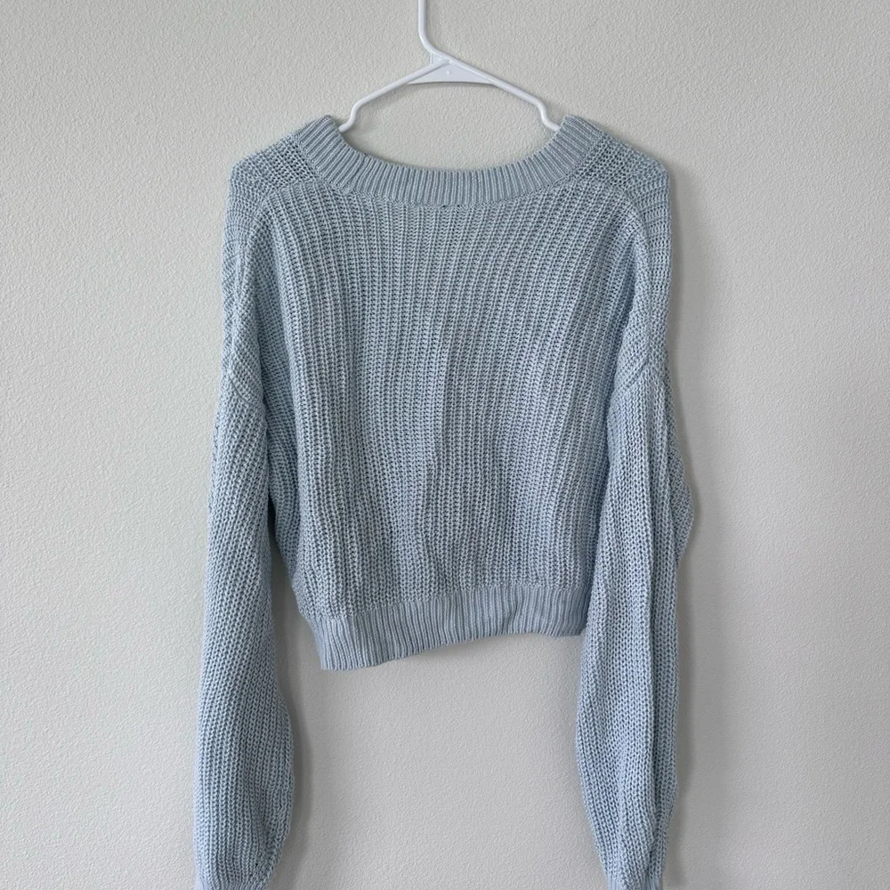H&M Light Blue Women's Sweater - Picture 4 of 6